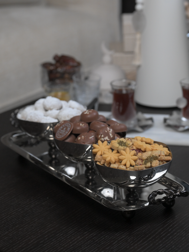 صينية الزبدية الفضه الفاخرة - نقصة رمضان