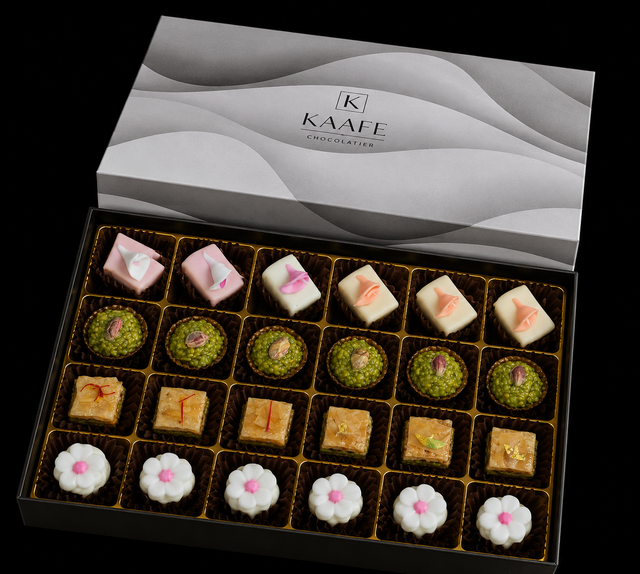 Signature Arabic Sweets Box – 18 Pieces