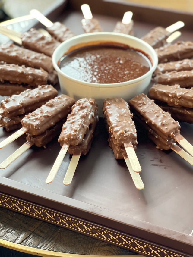 Crispy Wafer with Nutella Sauce - ويفر مقرمش بصلصة النوتيلا