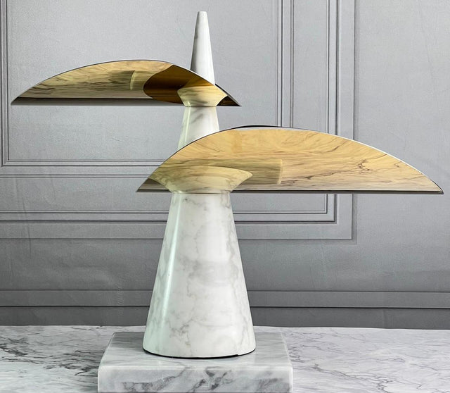 Copy of Marble White & Gold stand - نسخة من ستاند رخام أبيض وذهبي
