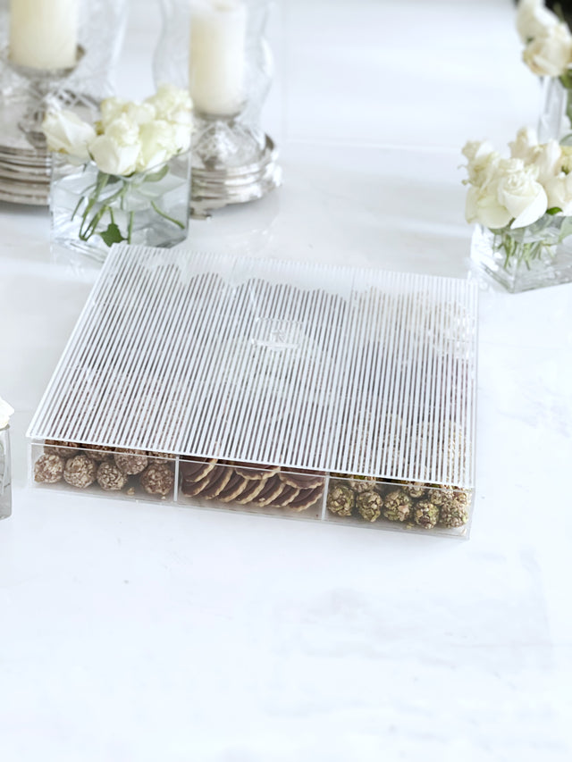 Acrylic chocolate nuts tray - صينية مكسرات شوكولاتة أكريليك